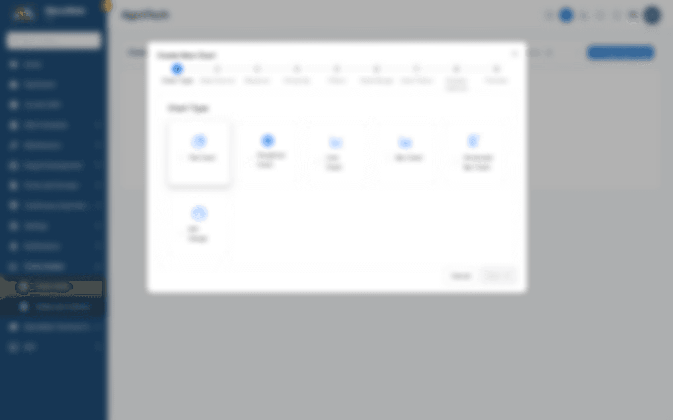 Chart builder wizard
